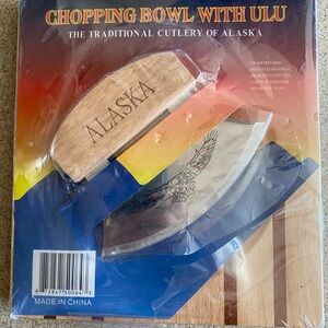 New Chopping Bowl With ULU Made In Alaska